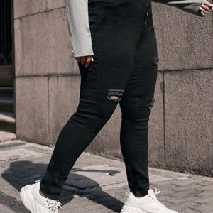 High waist skinny jeans